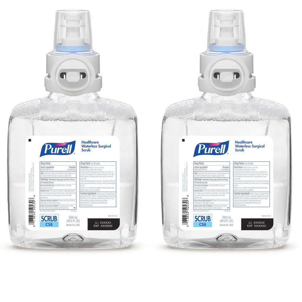 Purell healthcare refill bottle 1200 mL fragrance-free for easier replacement.