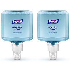 Purell Healthy Soap Gentle and Free Foam refill bottle front view, fragrance-free formula for frequent handwashing