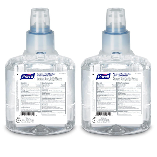 Purell LTX-12 foam refill, 1200 mL, ready for high-traffic spaces.