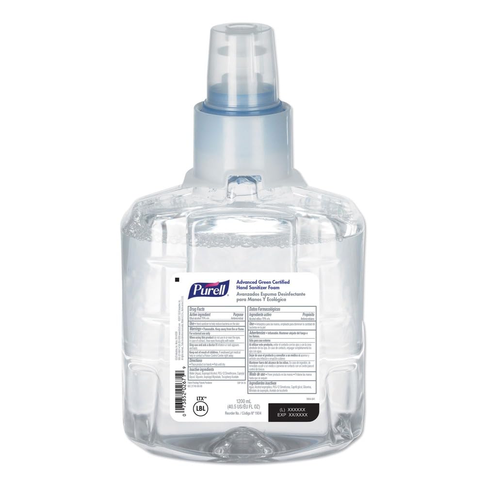 Purell LTX-12 foam refill valve shown for reliable, splash-free dispensing in busy spaces.