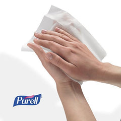 Purell non-linting soft-textured wipes deliver gentle cleansing without residue