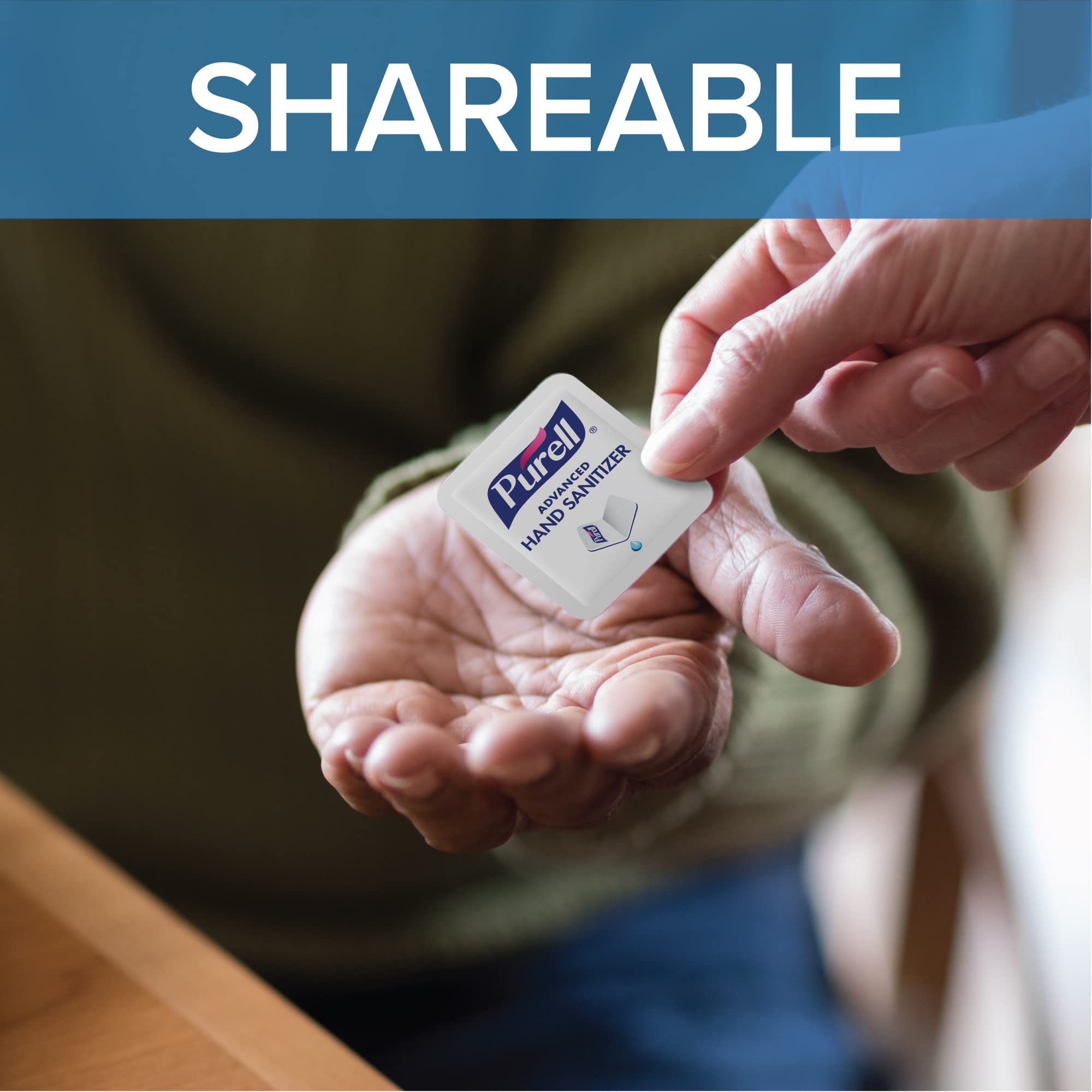 Purell SINGLES fragrance-free formula gentle on skin during use.