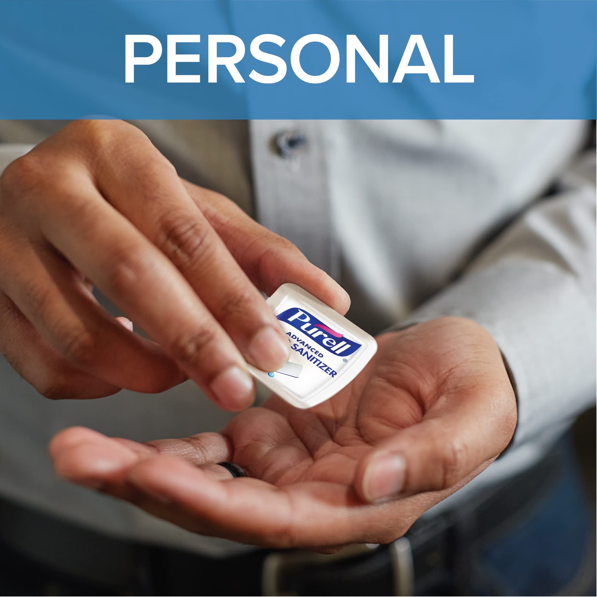 Purell SINGLES no-leak design prevents mess during transit.