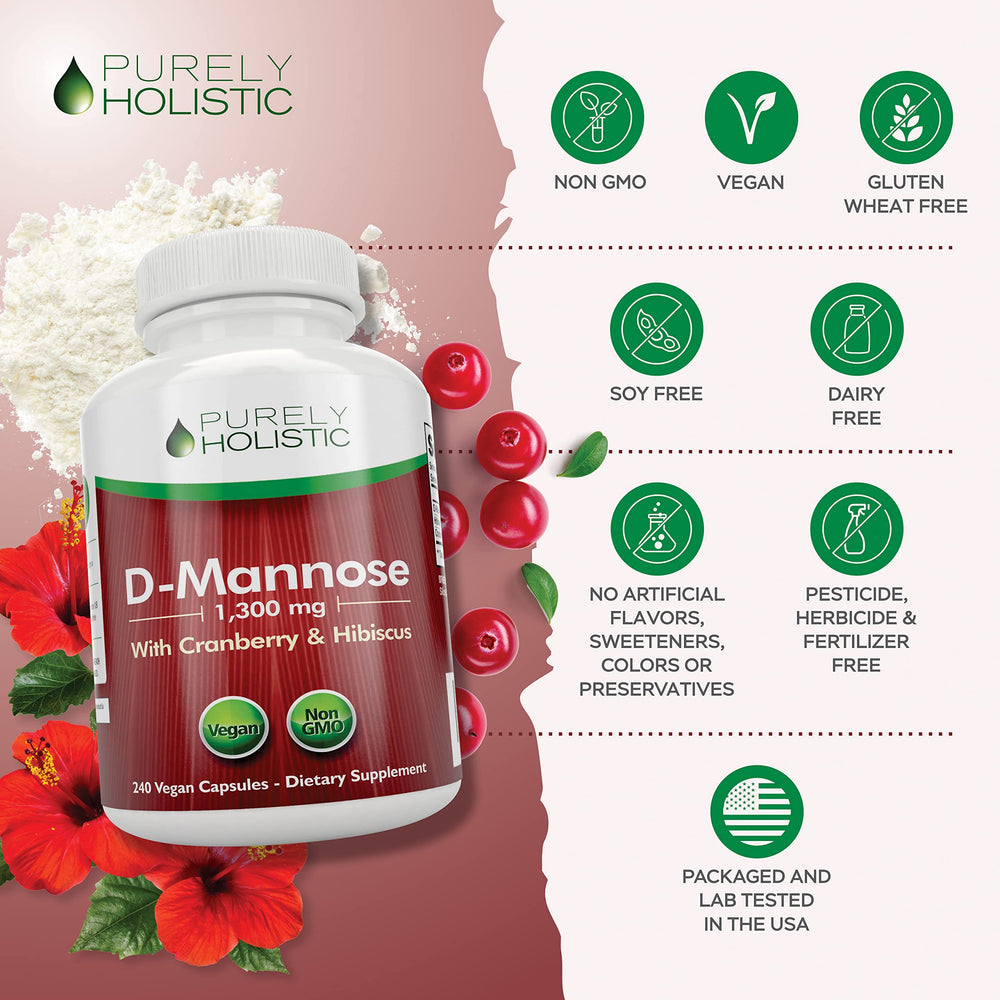 Purely Holistic D Mannose travel pack demonstrates convenient on-the-go use