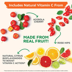 Rosehip Acerola blend icon on Purely Holistic Vitamin C label.