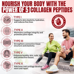 Purely Optimal collagen powder in glass with scoop for quick mixing