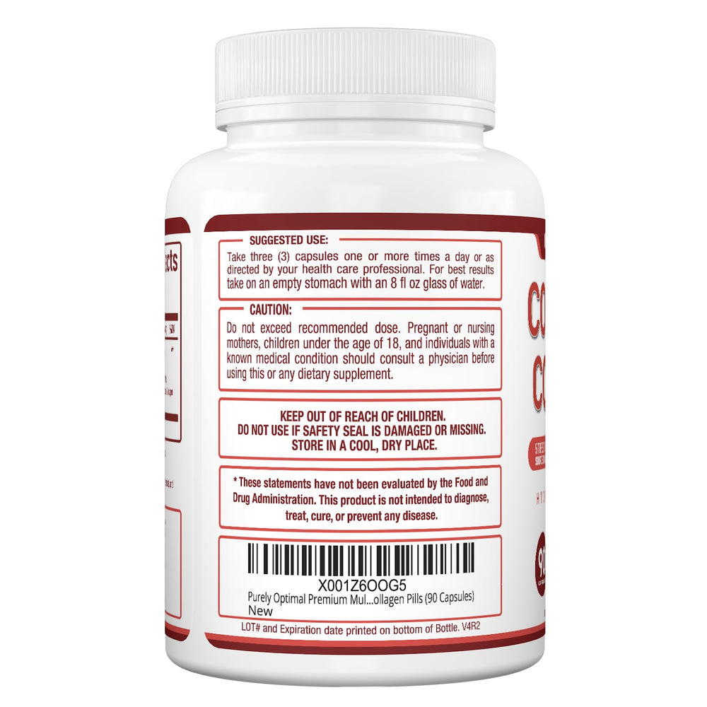 Purely Optimal USA-made, GMP-certified facility backs these non-GMO collagen capsules.