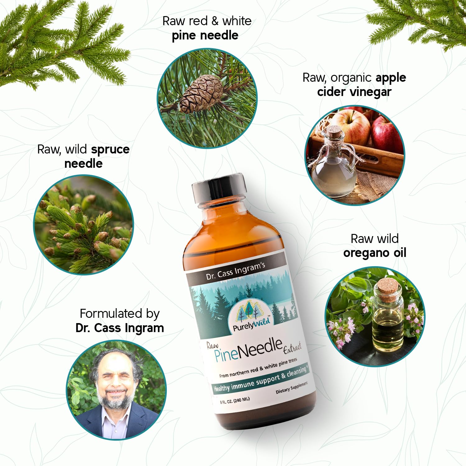 Purely Wild Oregano Oil bottle offering natural herbal support.