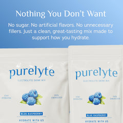 Purelyte clean label close-up highlights no artificial ingredients