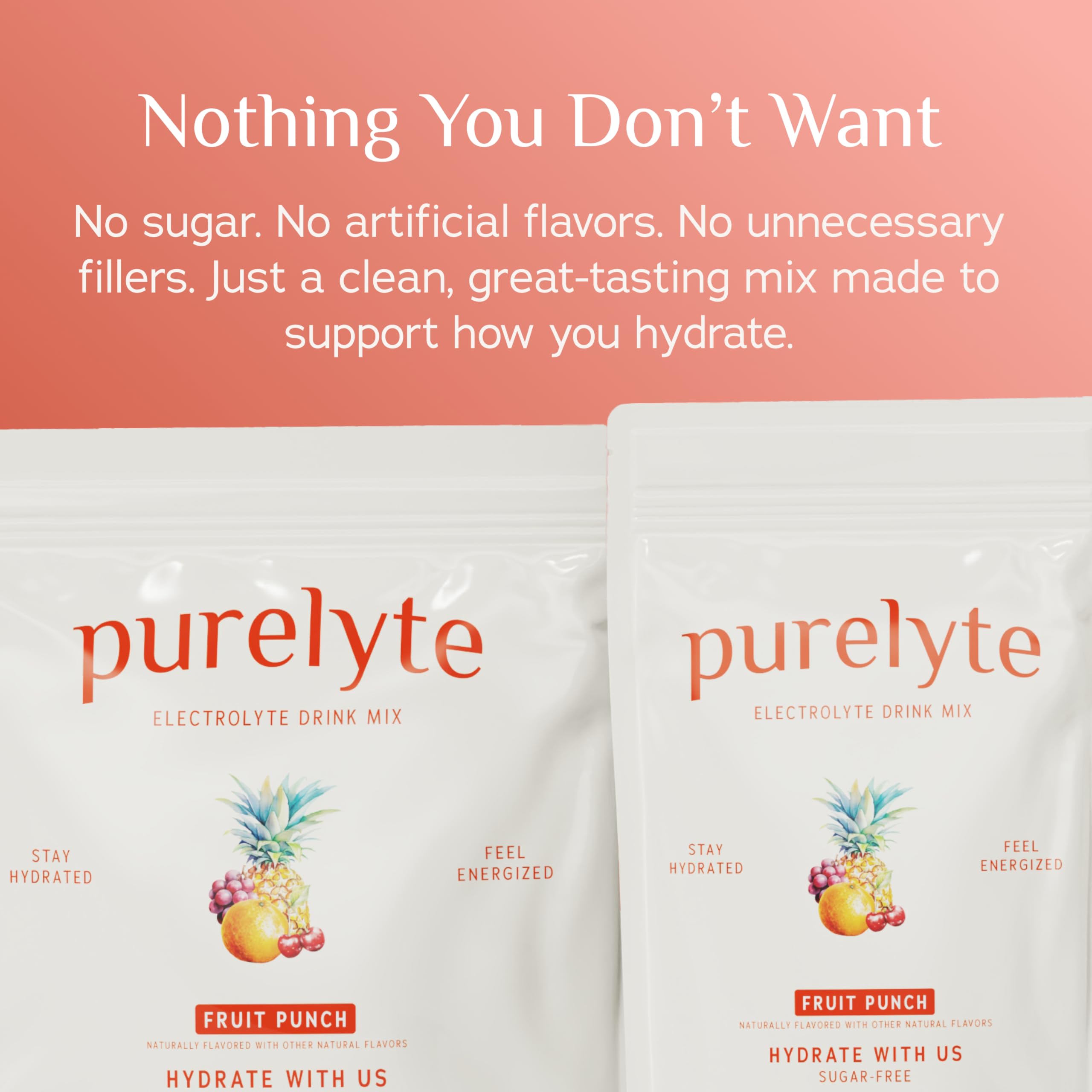Purelyte Electrolyte Drink Mix 30-stick pack, convenient hydration packets.