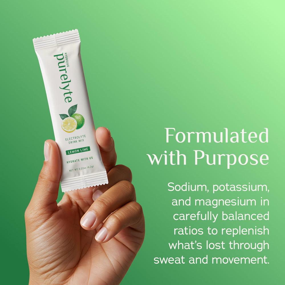 Purelyte blue raspberry sticks offer zero-sugar hydration during workouts.