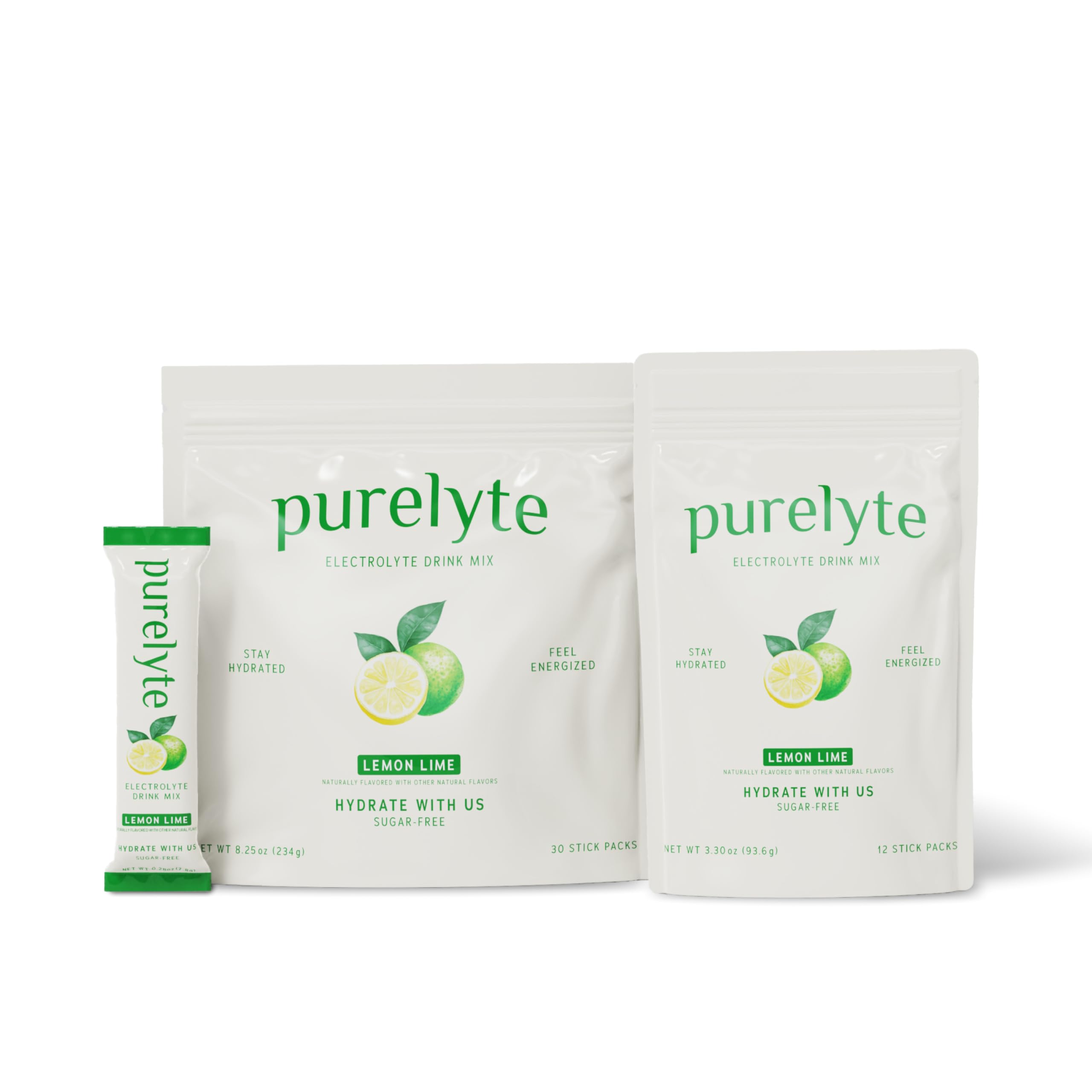 Purelyte coconut lime electrolyte powder with tropical notes for hot days.