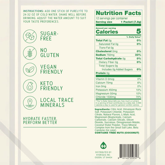 Purelyte strawberry-lemonade powder dissolves quickly after workouts.