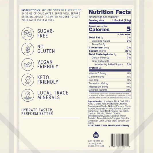 Purelyte Electrolyte Stick Strawberry Lemonade for refreshing post-workout hydration.