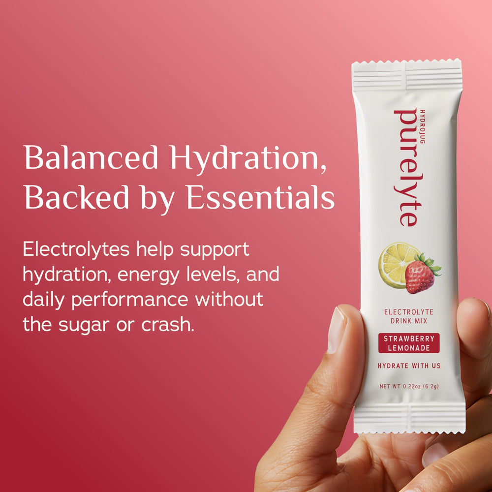 Purelyte Fruit Punch electrolyte stick supports steady hydration throughout the day