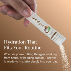 Purelyte on-the-go hydration pack with multiple sticks for easy use