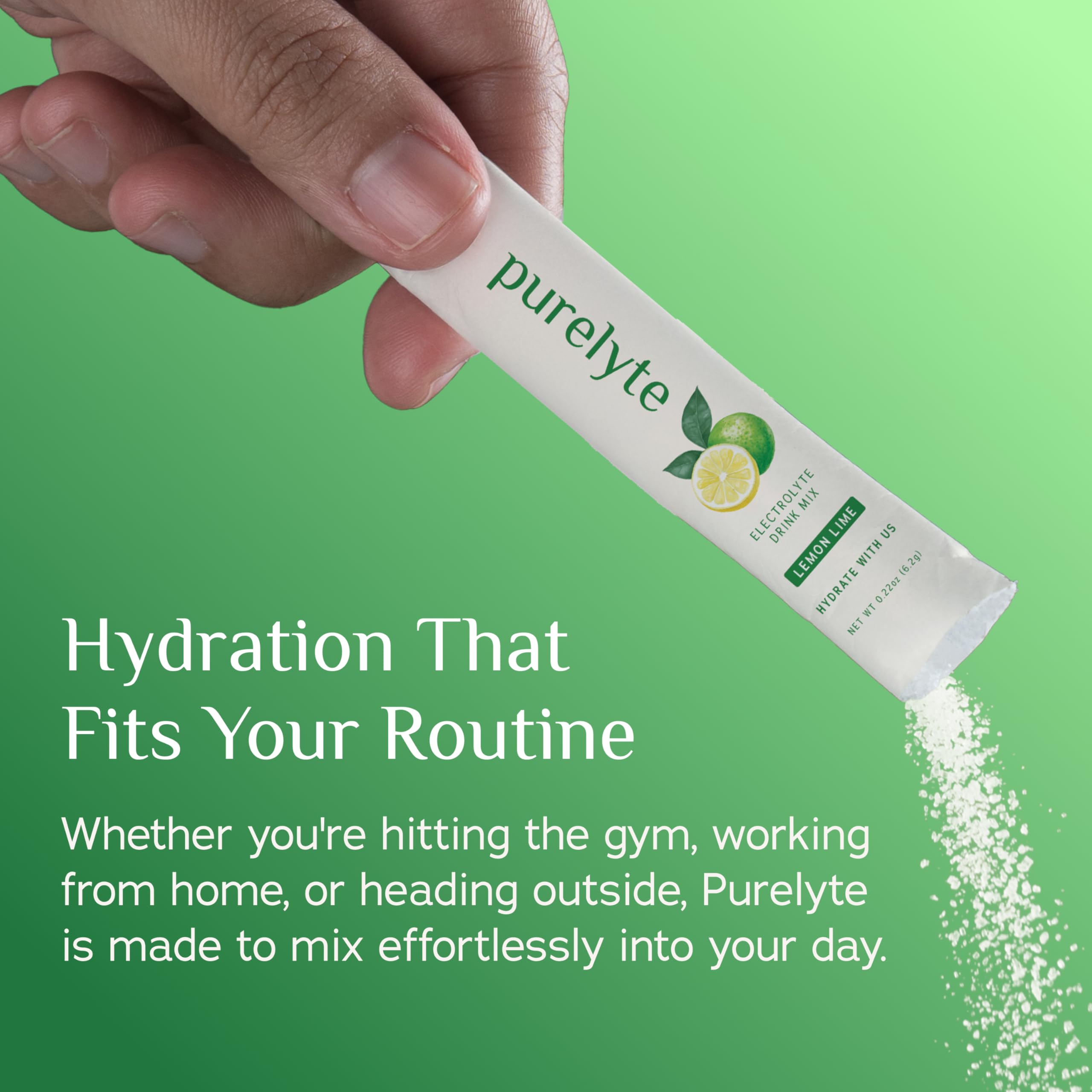 Purelyte packaging and sticks pictured for keto-friendly vegan gluten-free hydration.
