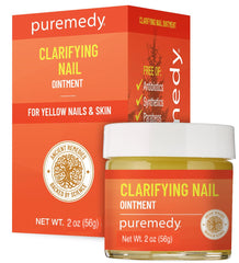Puremedy Clarifying Nail Ointment bottle closeup for daily nail care.