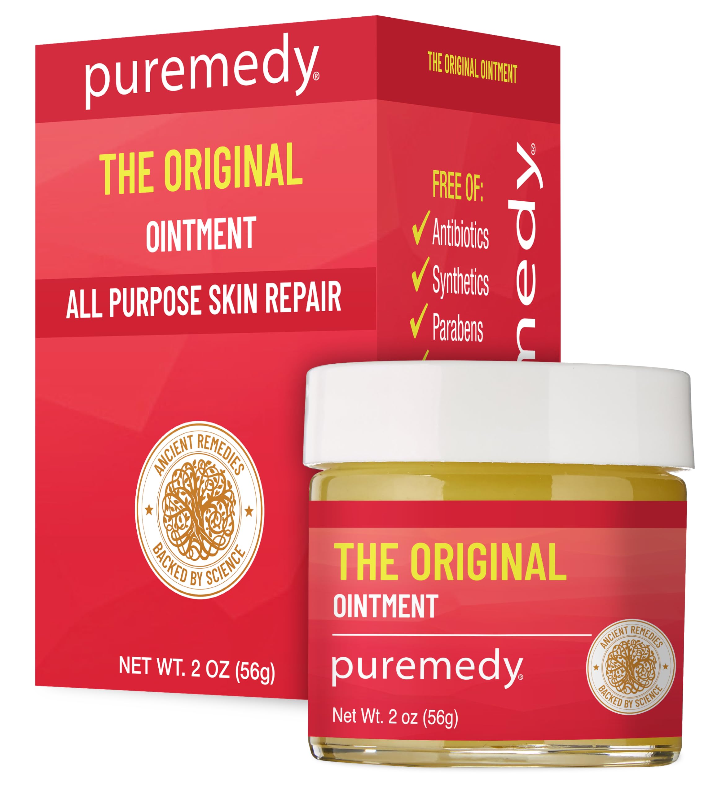 Puremedy healing ointment 2oz bottle for convenient first-aid care.