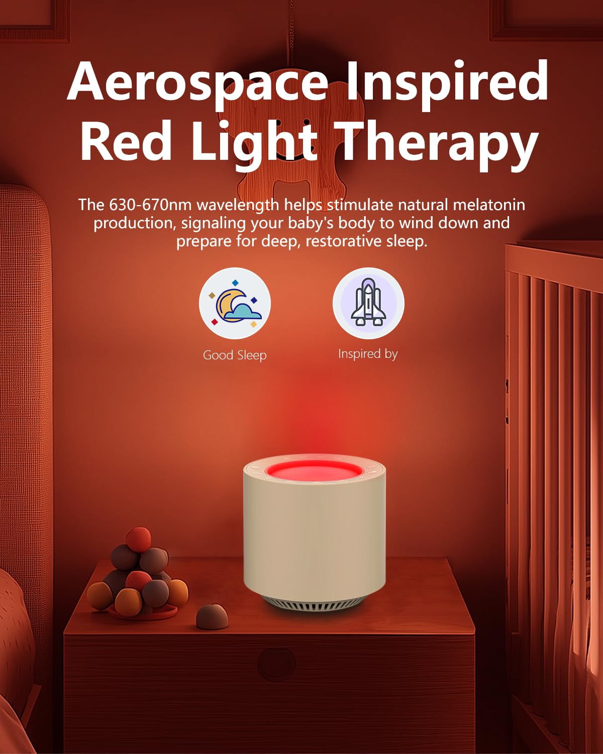 PureNurt eye-protecting night light showing soft glow for safe late-night feeds.