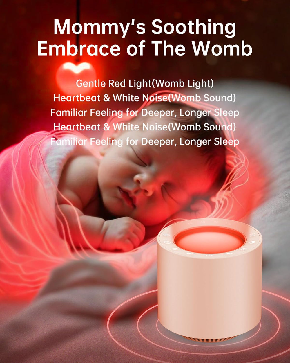 PureNurt 38-sound library offers soothing options to calm baby