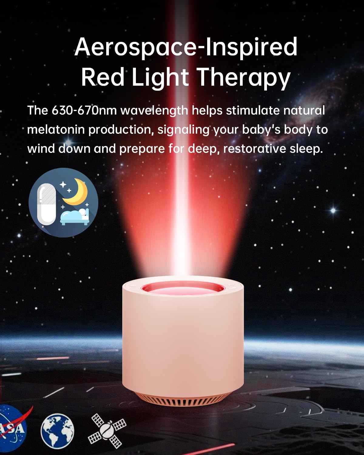 PureNurt glow-in-dark controls enable easy use in dark rooms