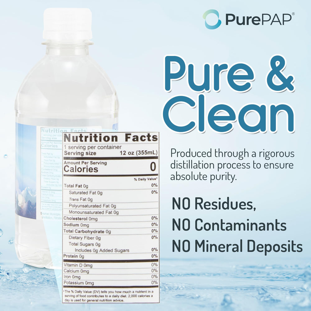 PurePAP distilled water undergoes distillation for absolute purity