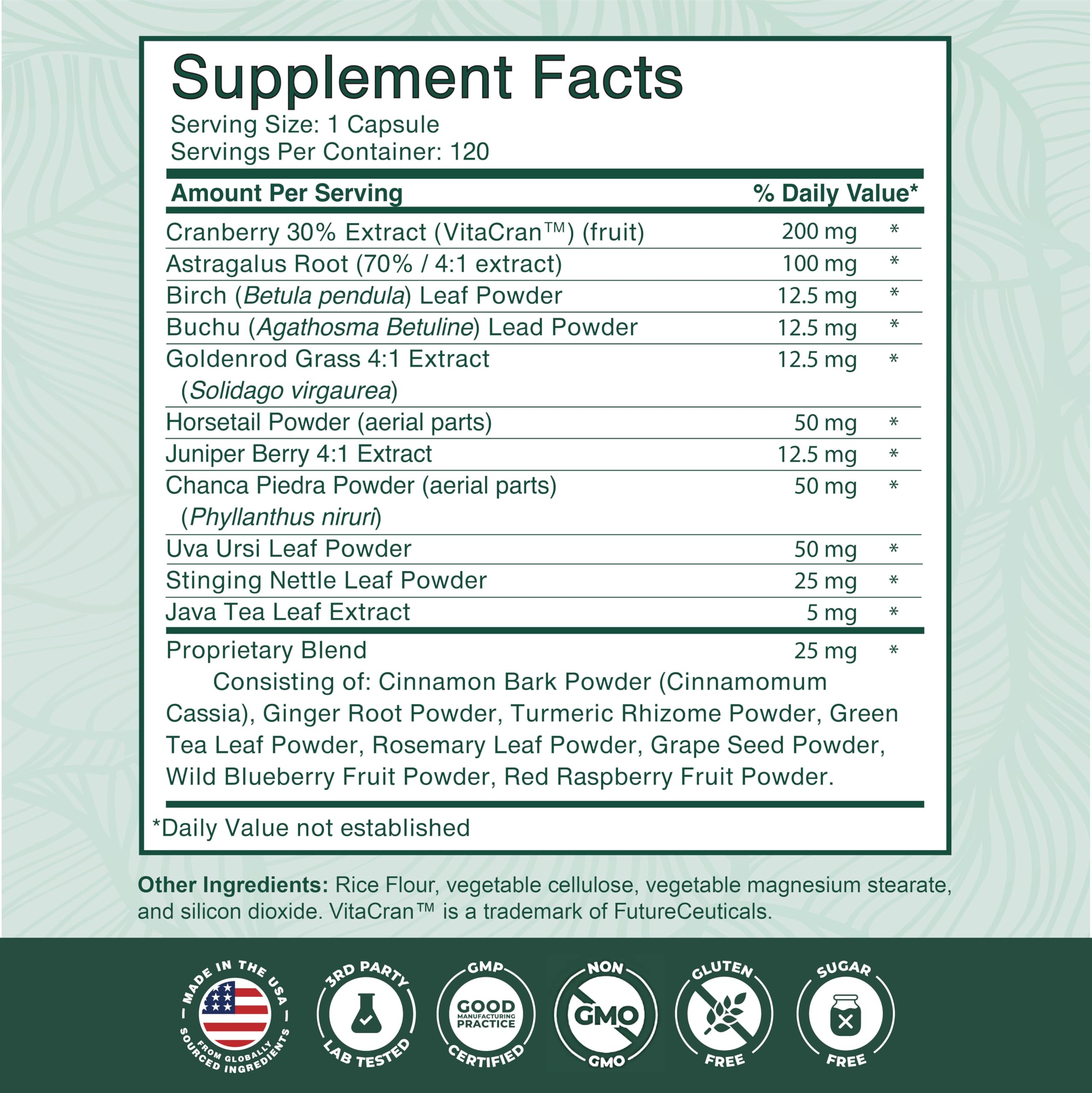 PurePremium astragalus and herbs capsule in the kidney support blend.