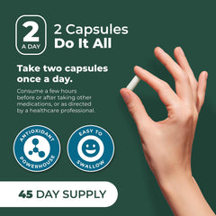 PurePremium bottle with open cap for convenient daily intake