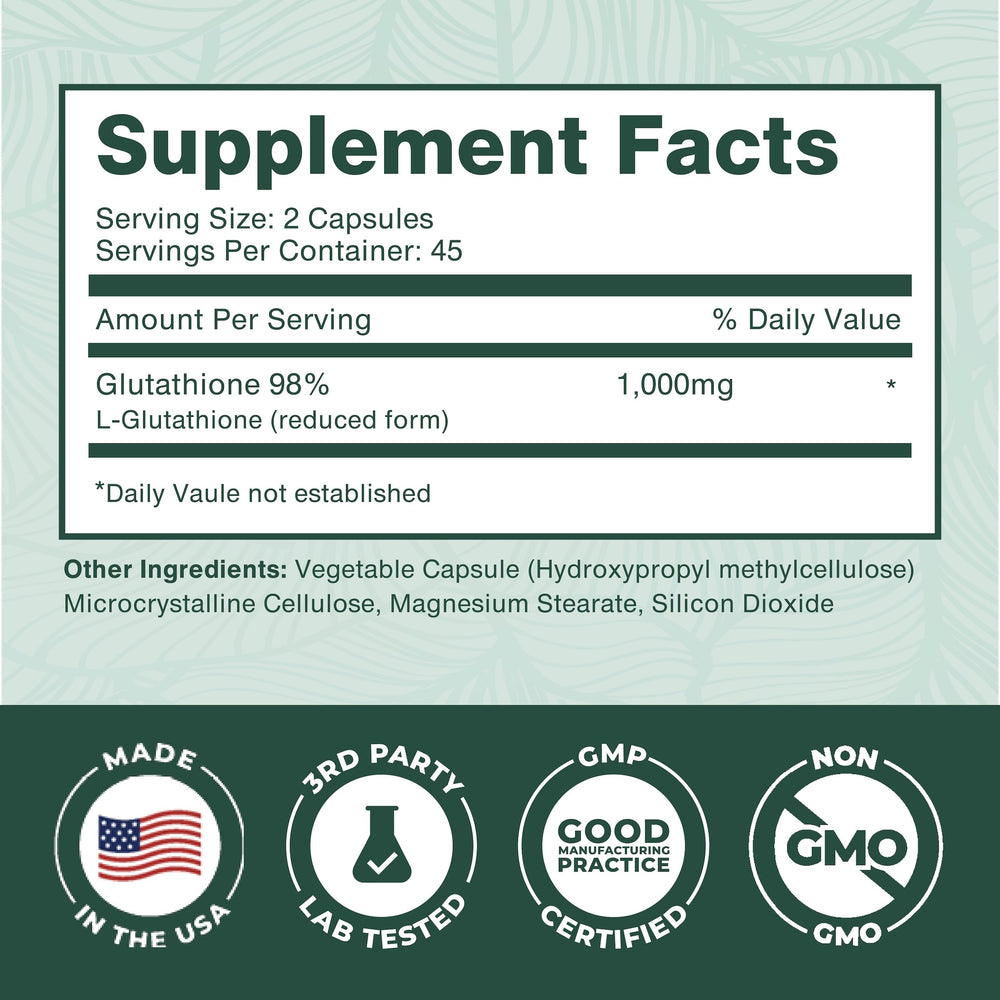 Person taking PurePremium glutathione capsule during daily routine