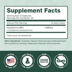 Person taking PurePremium glutathione capsule during daily routine