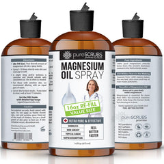 PureSCRUBS 16oz refill bottle, long-lasting supply for self-care.