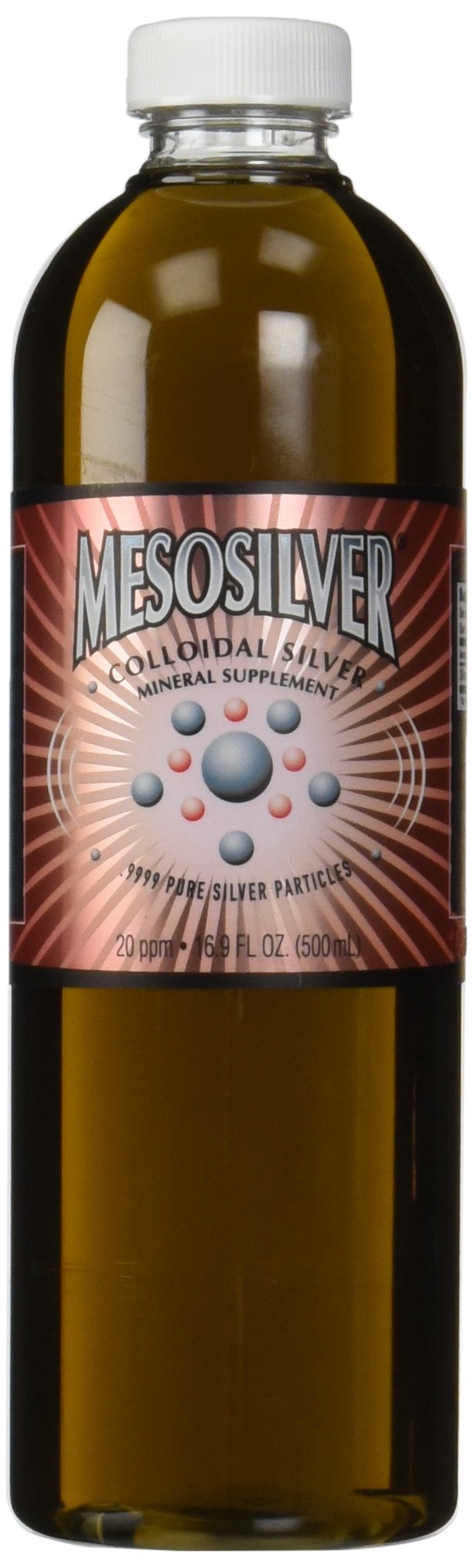 Purest Colloids MesoSilver bottle pour with ultra-pure nanoparticles for daily mineral use