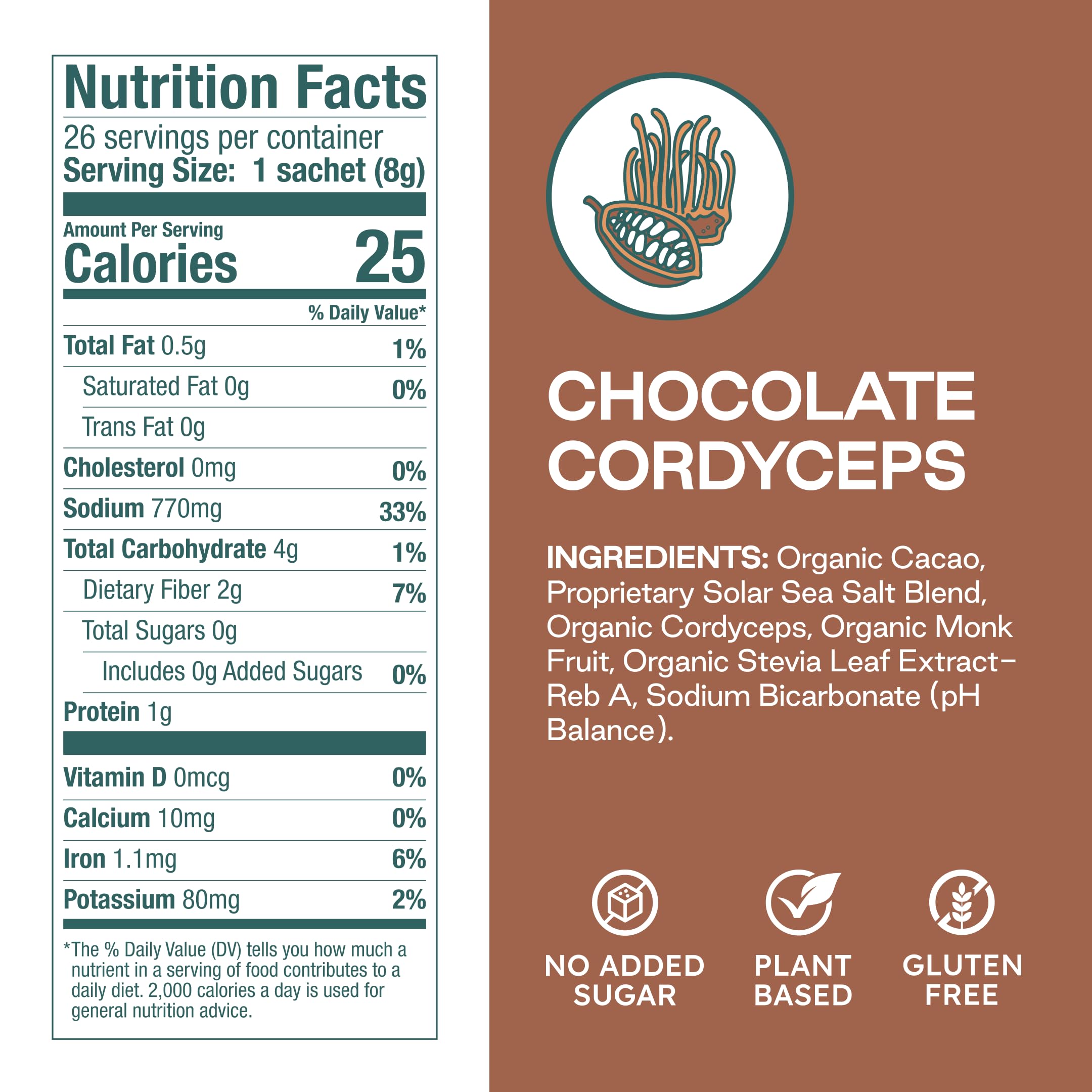 Purest Electrolyte chocolate sachet opened for on-the-go hydration