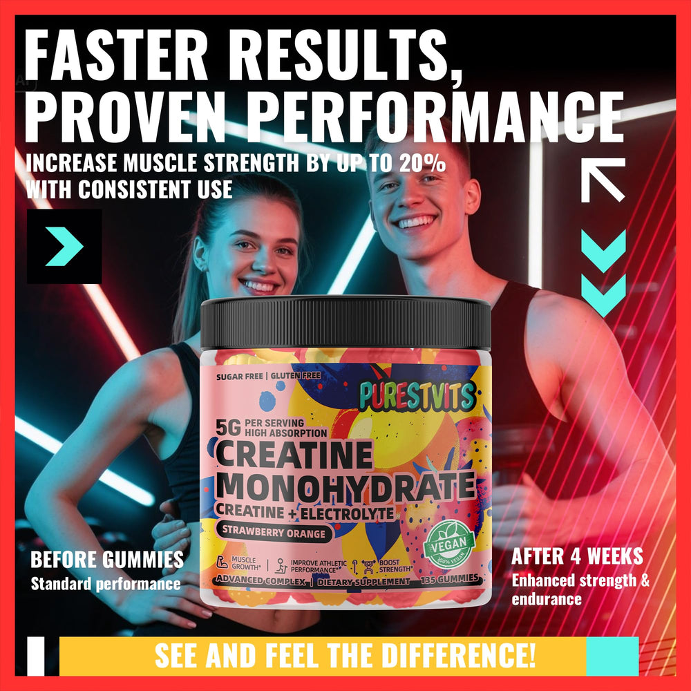 GMP-certified manufacturing badge on Purestvits Creatine Gummy packaging
