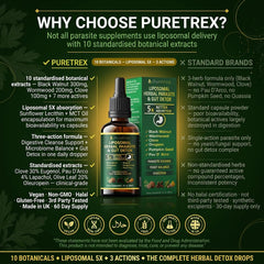 PURETREX Oregano ingredient panel—potent herb for internal wellness support.