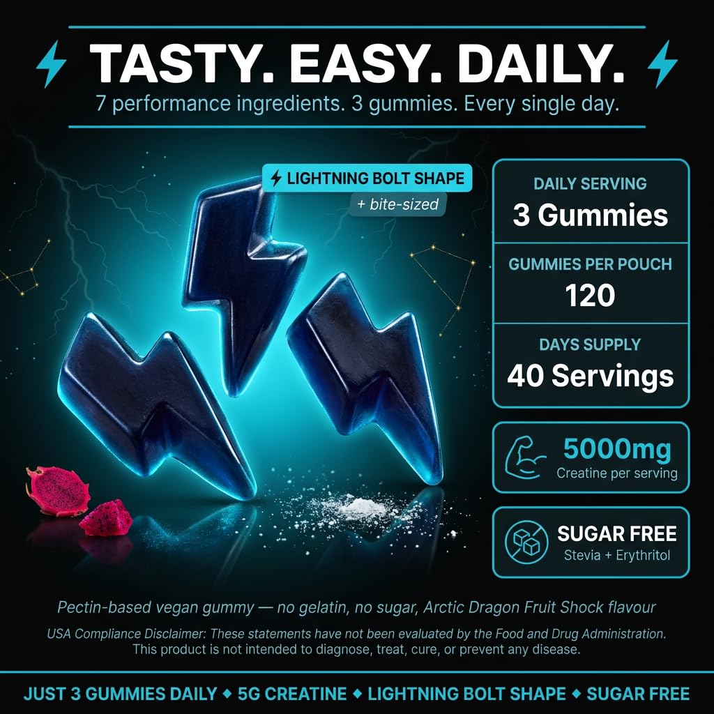Puretrex sugar-free gummies pack offers zero-sugar flavor for workouts.