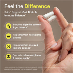 PUREWELL SCIENCES Psychobiotics vegan capsules ready for daily use.
