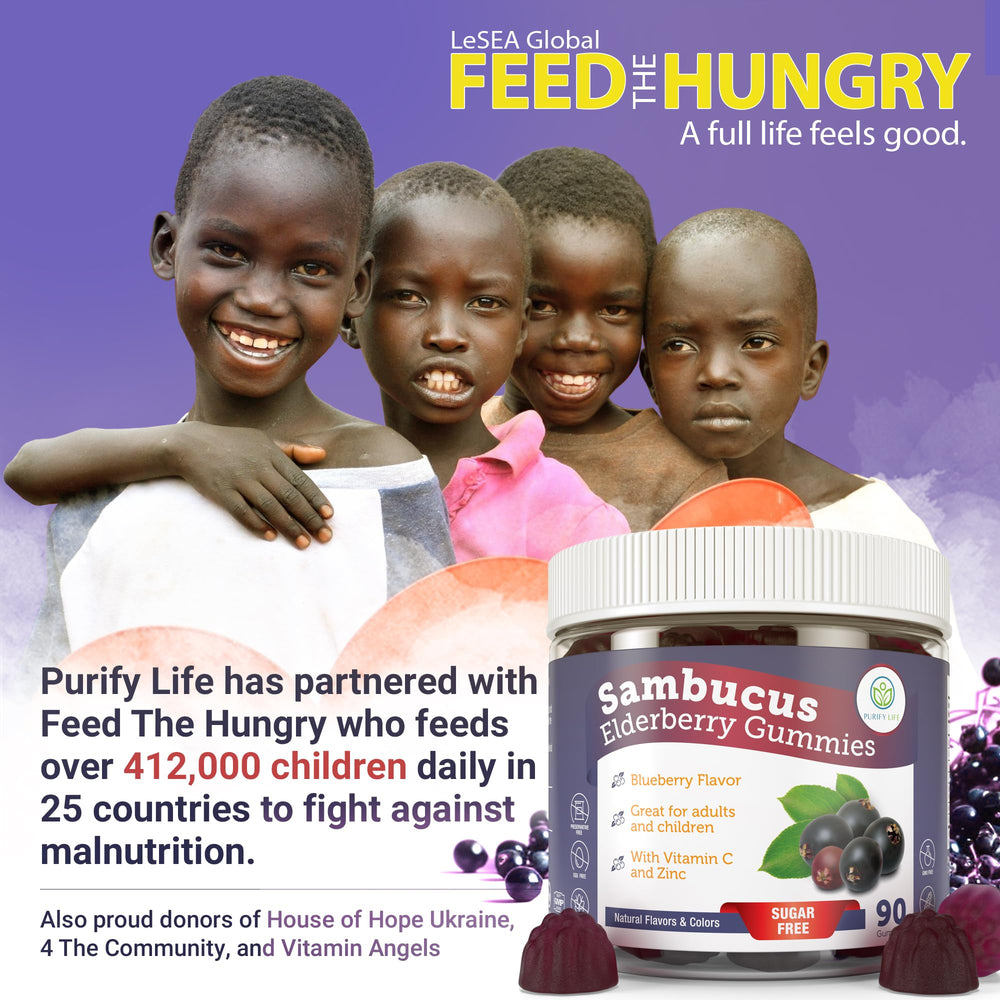 Purify Life Elderberry Gummies kid-friendly chew time for all ages.