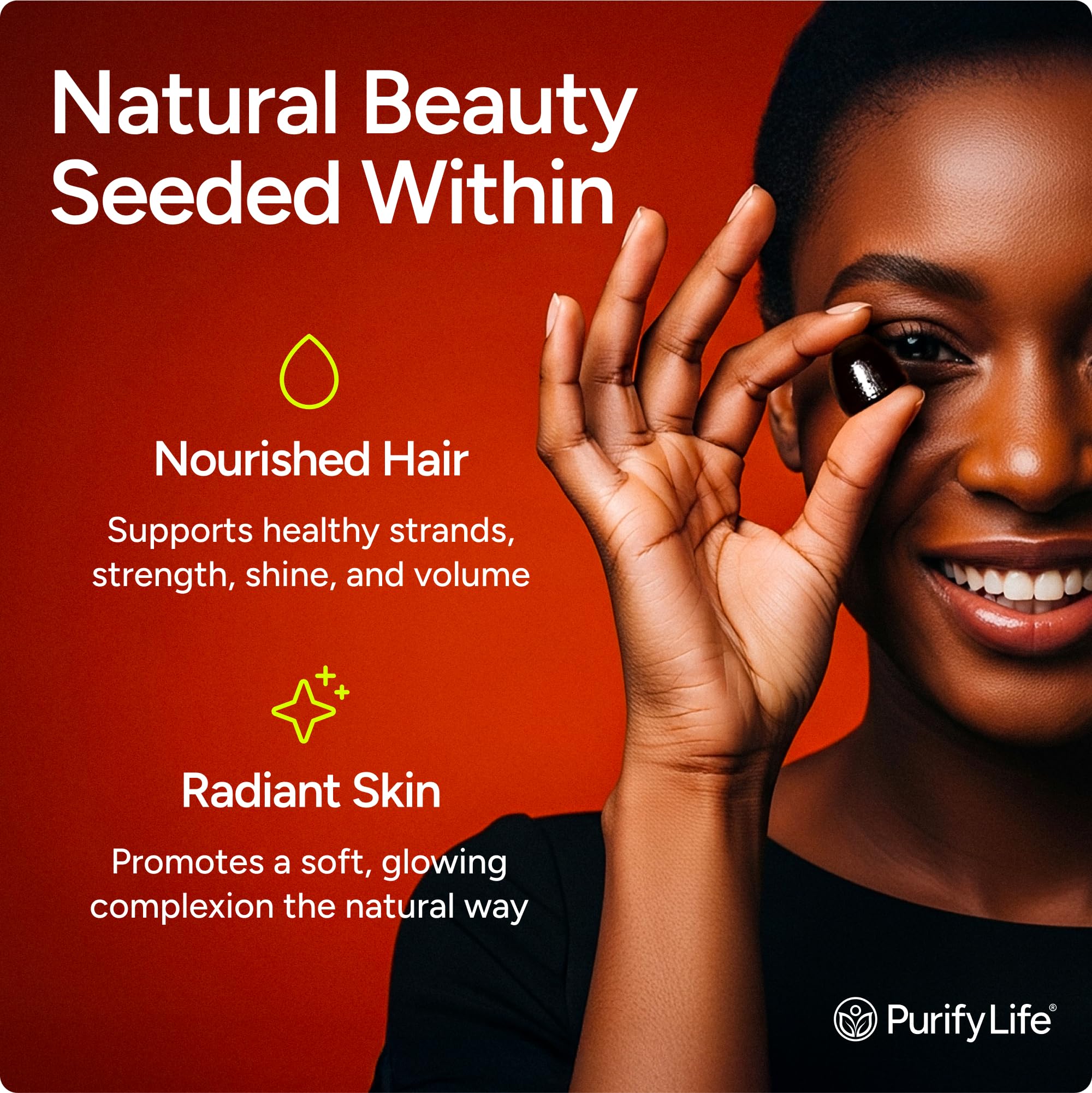 Smooth gummy texture from Purify Life makes daily intake easy and enjoyable.