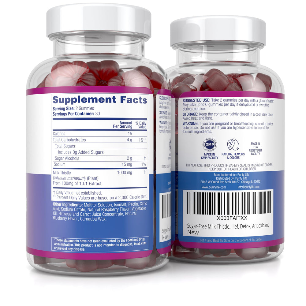 Purify Life on-the-go gummies image suggests easy daily use anywhere