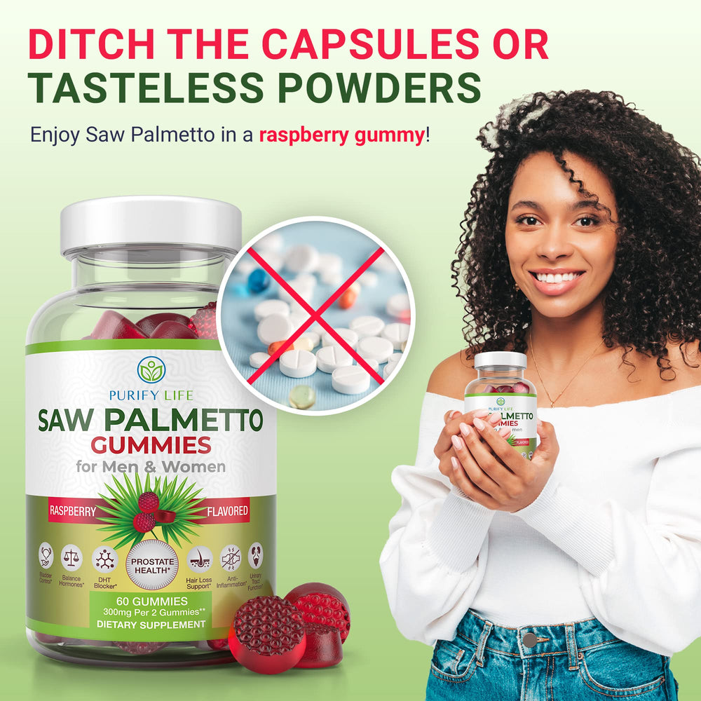 Purify Life gummies in hand imply convenient everyday use routine