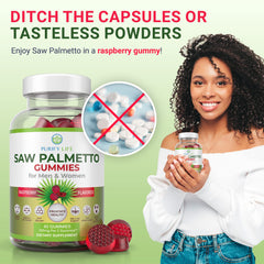 Purify Life gummies in hand imply convenient everyday use routine