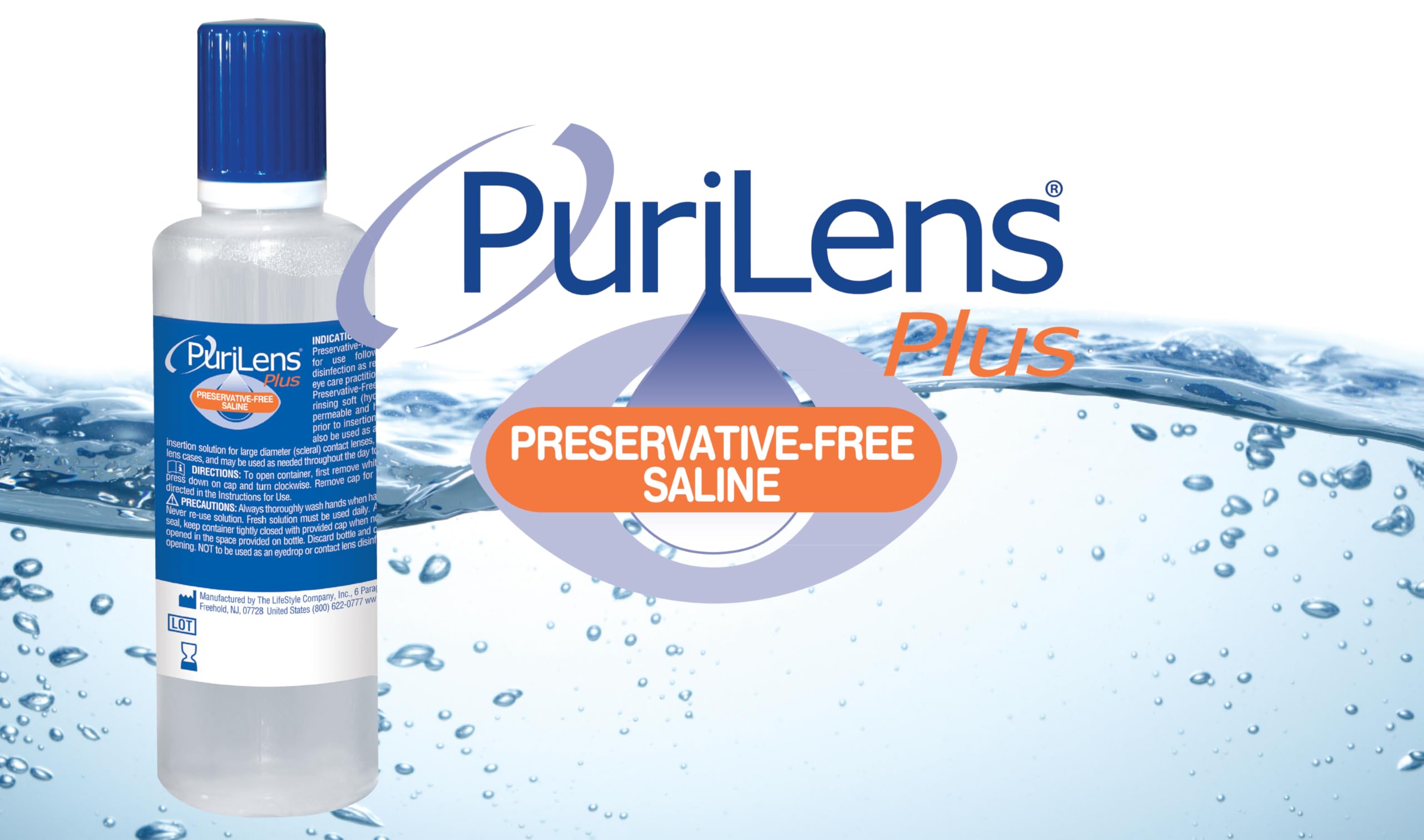 Purilens Plus rinse and store lenses to maintain clarity and comfort.