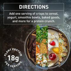 PURIS Organic Pea Protein Crisps on shelf signals gluten-free, non-GMO choice.