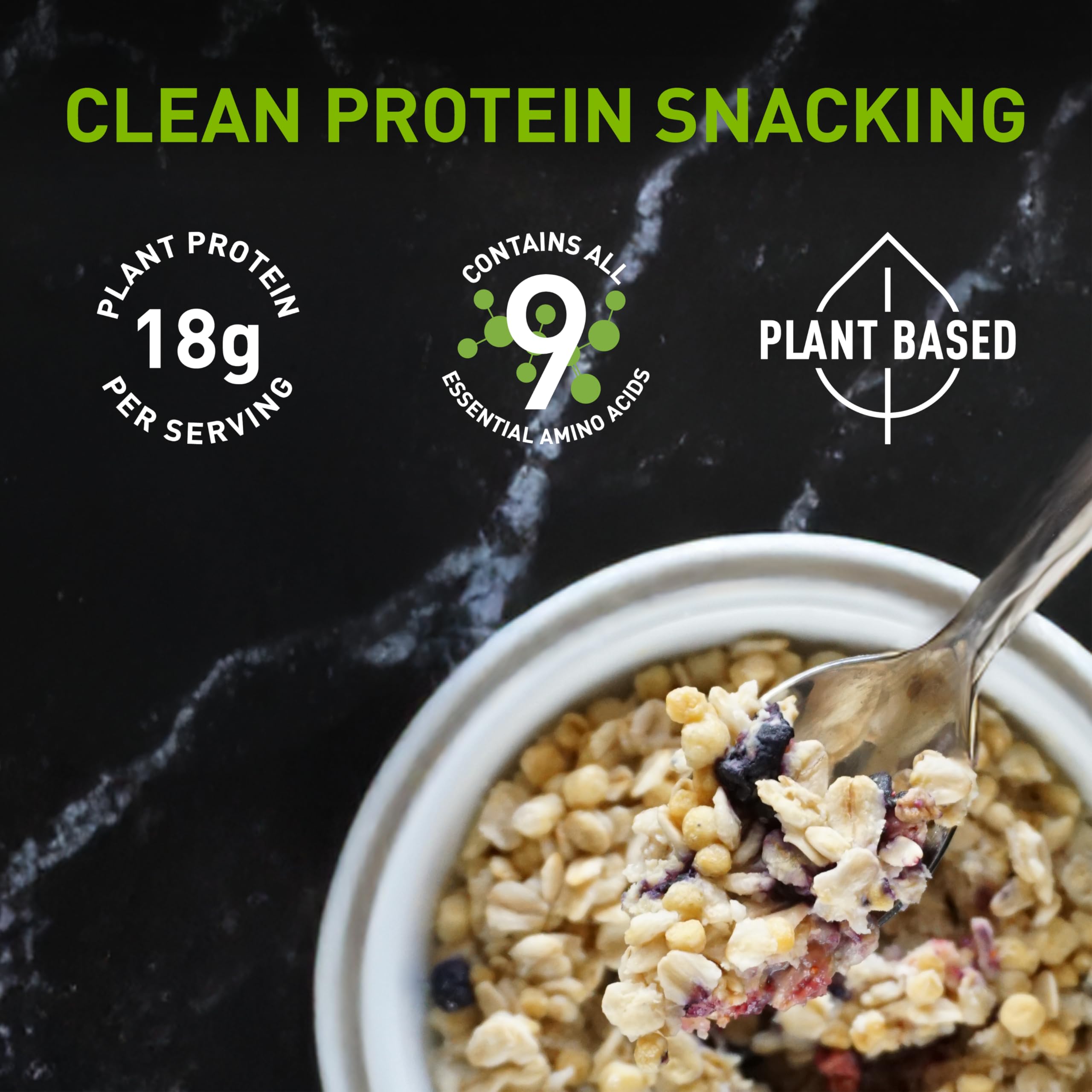 PURIS Organic Pea Protein Crisps in snack bowl, keto-friendly option.