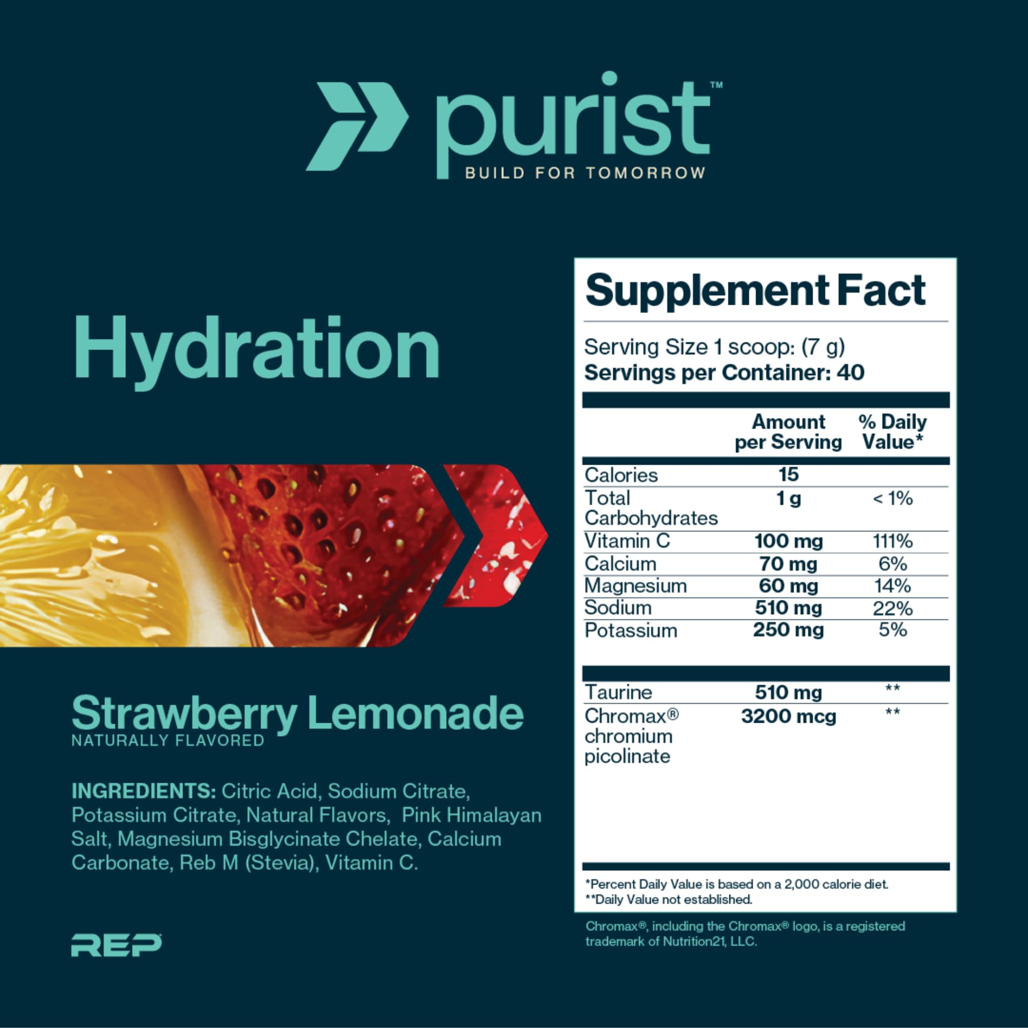 Purist Electrolyte Powder tub closeup highlights clean, NSF-certified hydration.