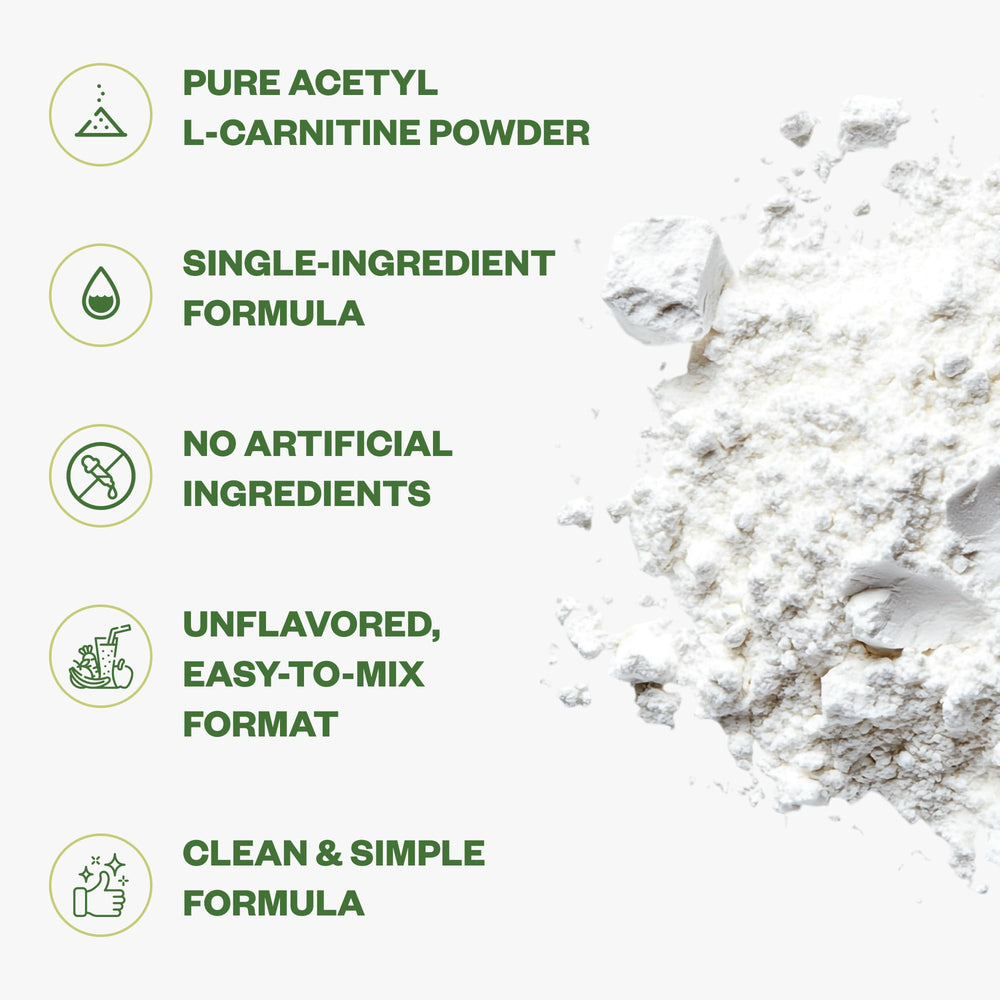 Purisure Acetyl L-Carnitine powder dissolved in water shows quick mixability.