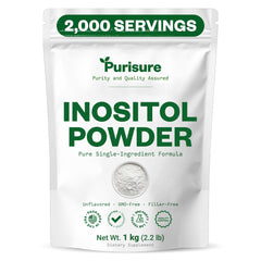 Purisure Inositol powder 1kg bag—clean, pure daily supplement.
