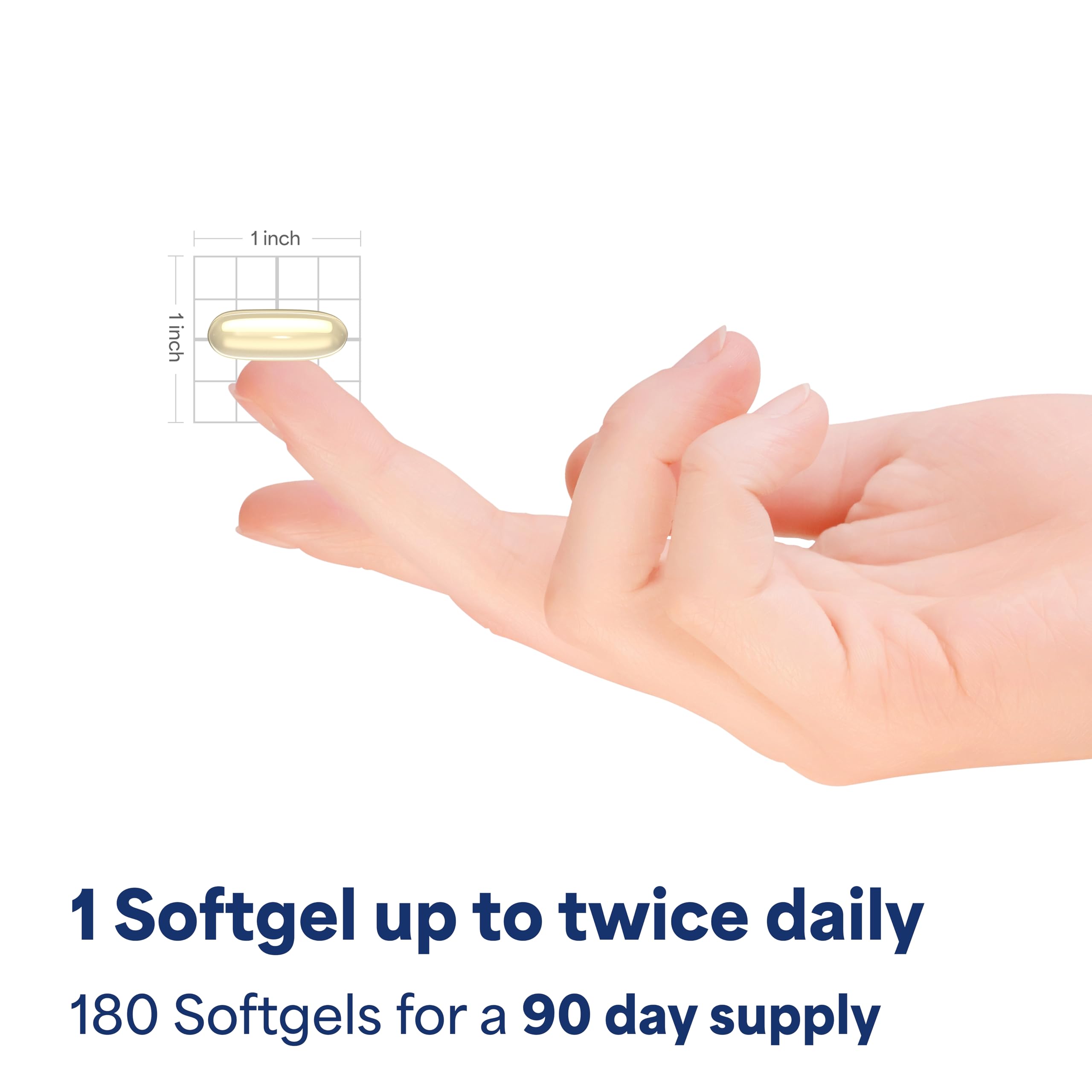Puritan's Pride Bilberry softgels being dosed for daily routine.